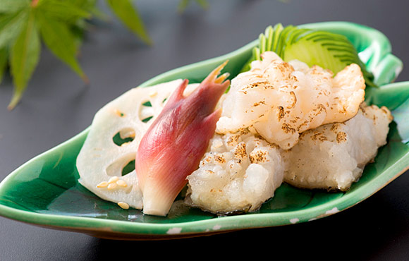 焼鱧ちり 梅肉しょうゆ